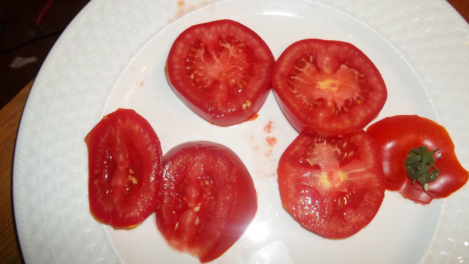 4th Of July Tomato Sliced