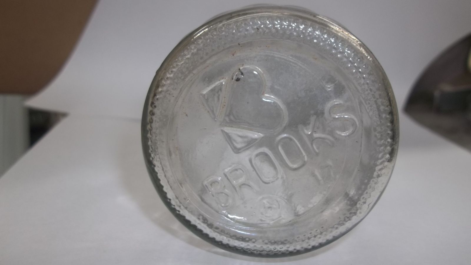 Vintage Brooks Catsup Bottle Bottom